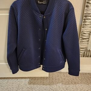Dark blue quilted jacket